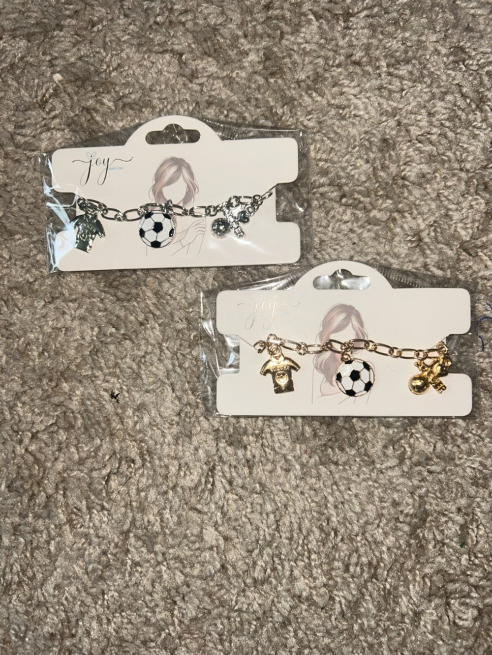 Soccer Charm Bracelet - Available in Gold or Silver
